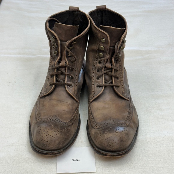 John Varvatos USA Brown Wingtip Boots Men's 12 - Picture 6 of 8